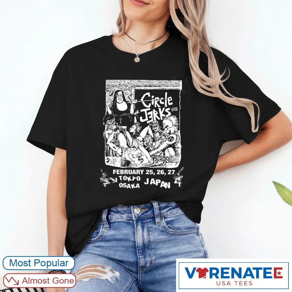 Circle Jerks Tokyo Osaka Japan Tour 2026 February 25-27 Classroom shirt