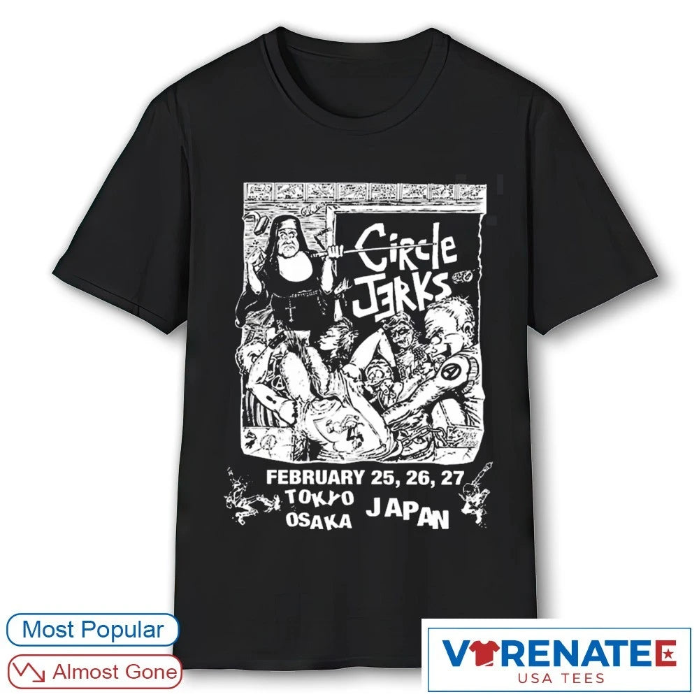 Circle Jerks Tokyo Osaka Japan Tour 2026 February 25-27 Classroom shirt