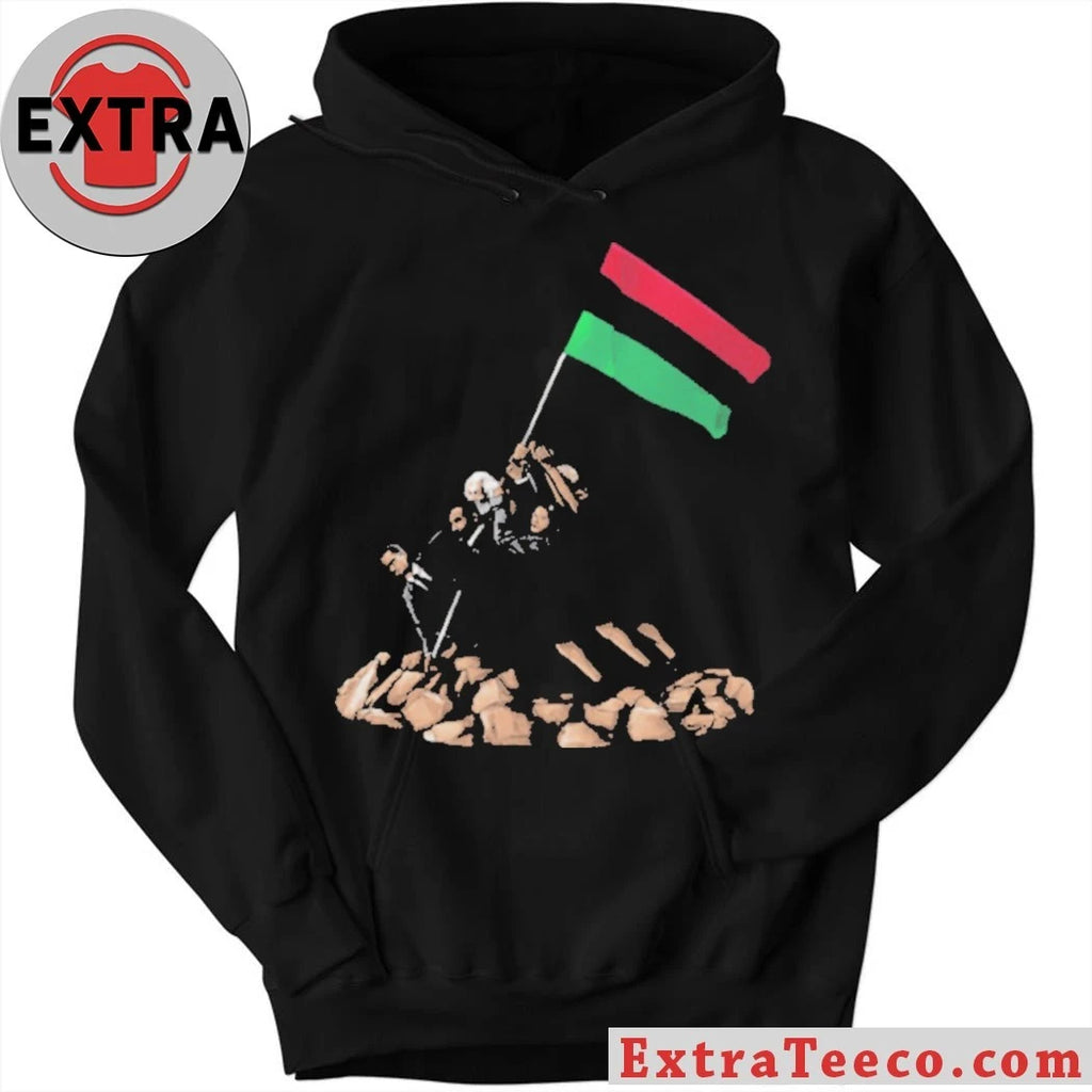 Civil Rights Leaders Raising Pan African Flag Iwo Jima Style Black History Shirt