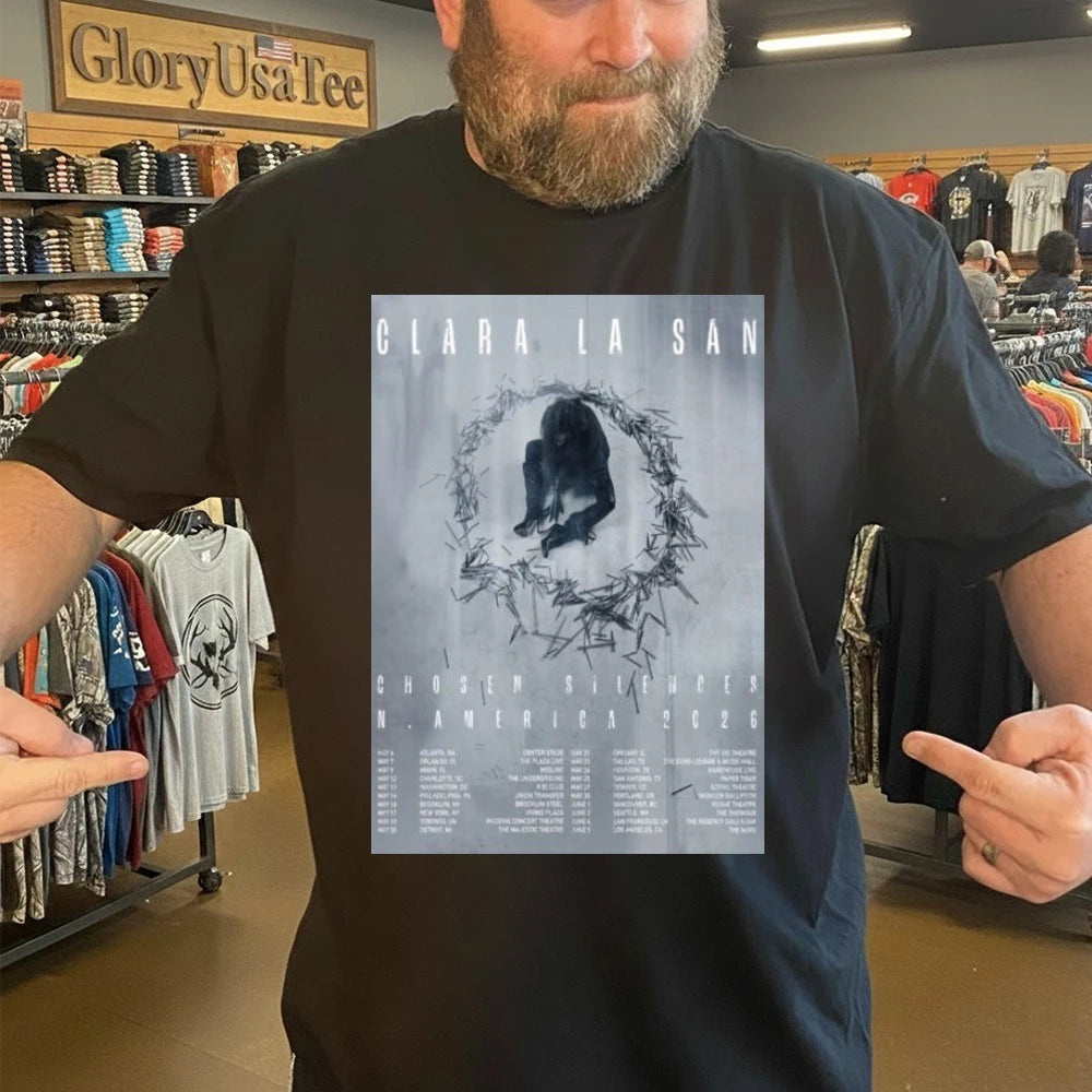 Clara La San Chosen Silences Tour North America 2026 Schedule Tour Dates Poster Shirt