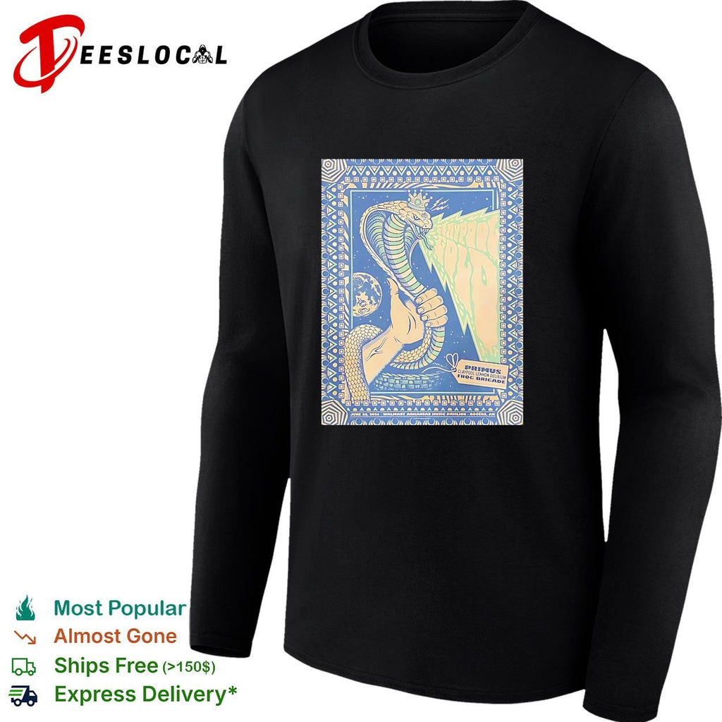 Claypool Gold Primus Claypool Lennon Delirium and Frog Brigade Rogers Arkansas 2026 shirt
