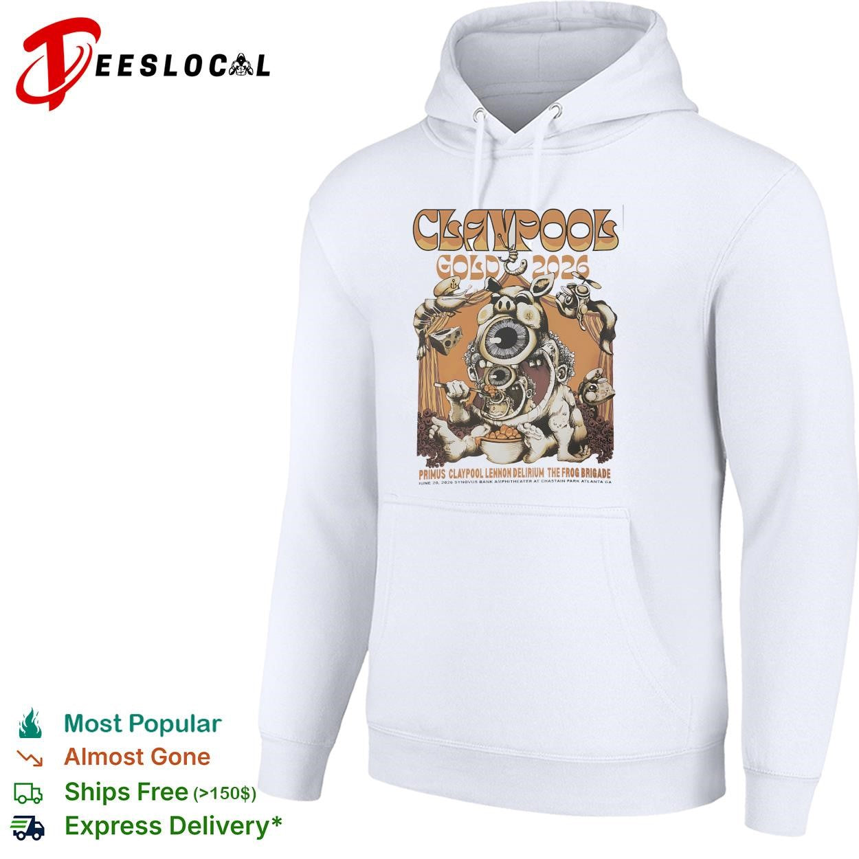 Claypool Gonzo 2026 tour poster shirt