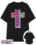 Clemson Tigers Women’s Basketball cross I can do all things through christ who strengthens me shirt