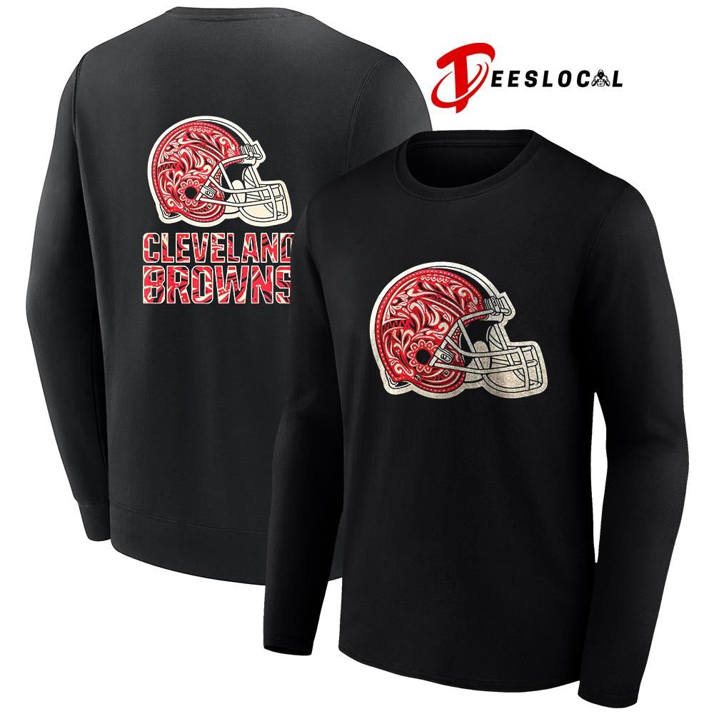 Cleveland Browns Latino Heritage month logo helmet shirt