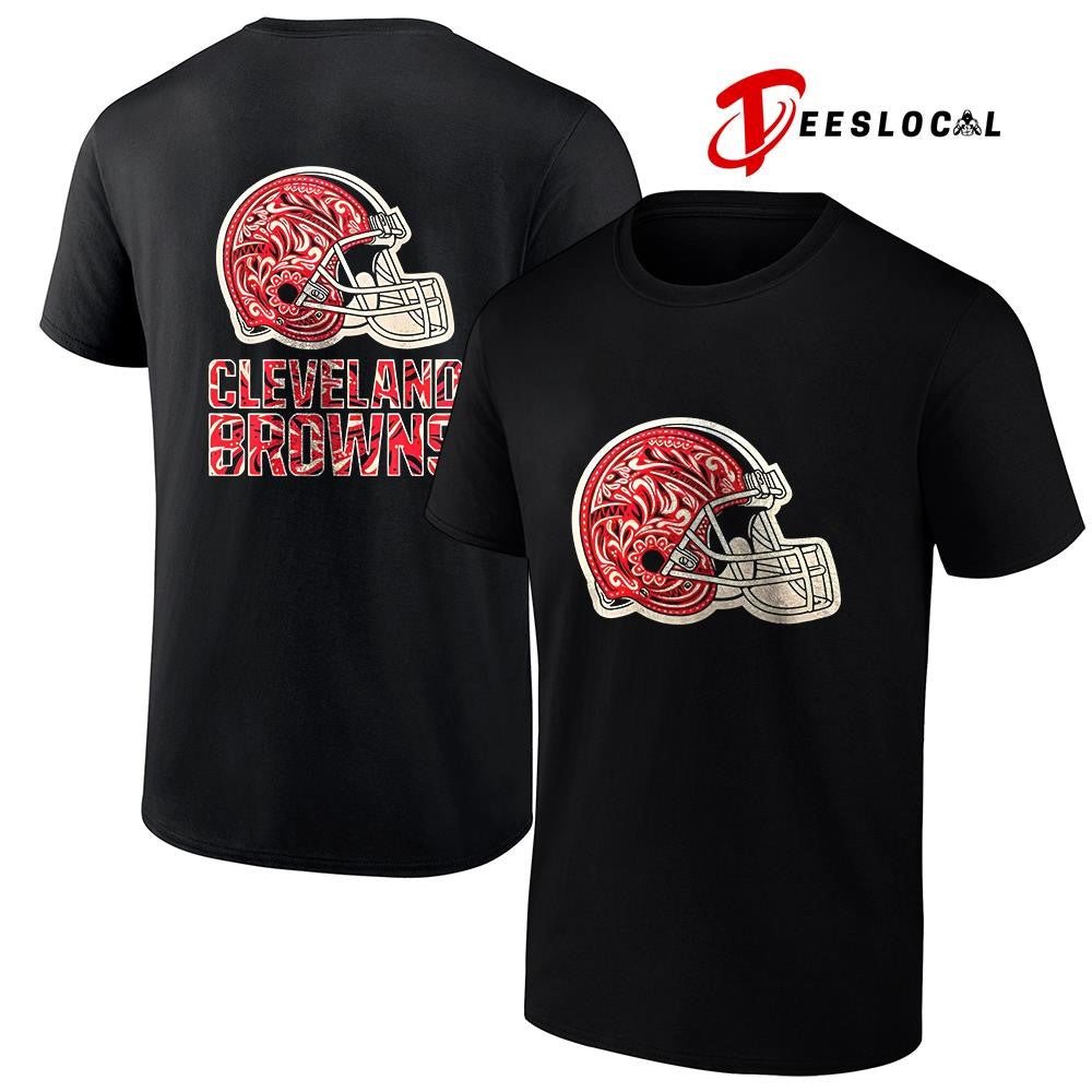 Cleveland Browns Latino Heritage month logo helmet shirt