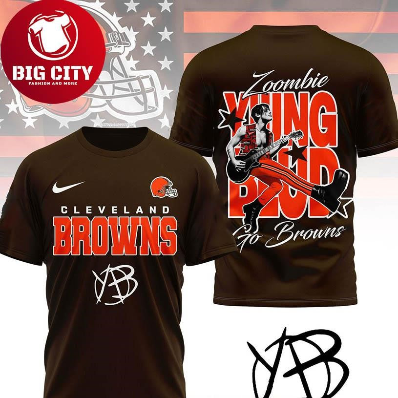Cleveland Browns Yungblud Zombie 2025 Go Browns Two Sided Shirt