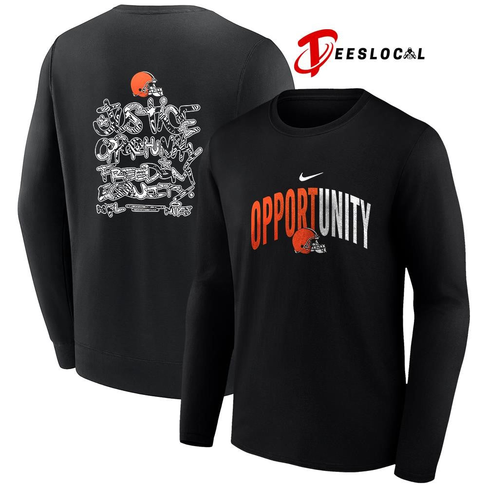 Cleveland Browns justice opportunity freedom equity shirt