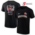 Cleveland Browns x Harley Davidson Santa Claus who’s on the bad list graphic shirt
