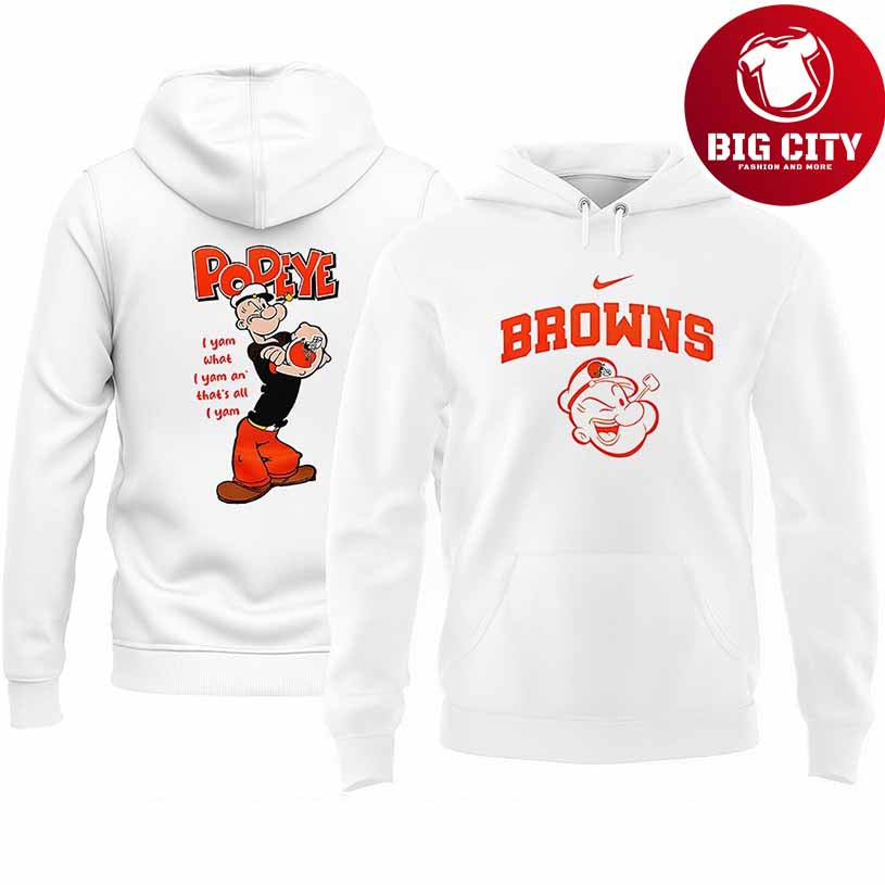 Cleveland Browns x Popeye I yam what I yam an’ that’s all I yam shirt