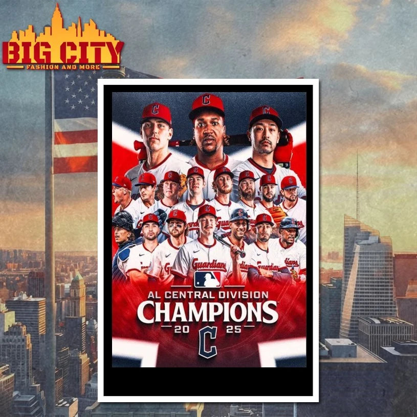 Cleveland Guardians AL Central Division Champions MLB 2025 poster Shirt