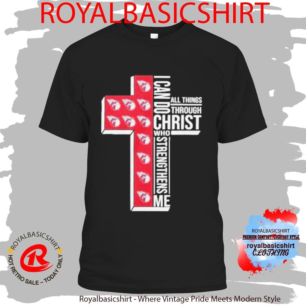 Cleveland Guardians Baseball Cross I Can Do All Things Through Christ Shirt