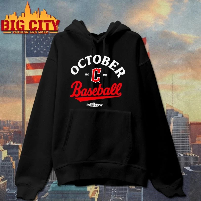 Cleveland Guardians October Baseball 2025 MLB Postseason Shirts