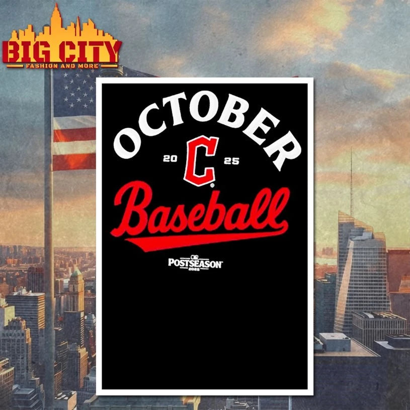 Cleveland Guardians October Baseball 2025 MLB Postseason Shirts