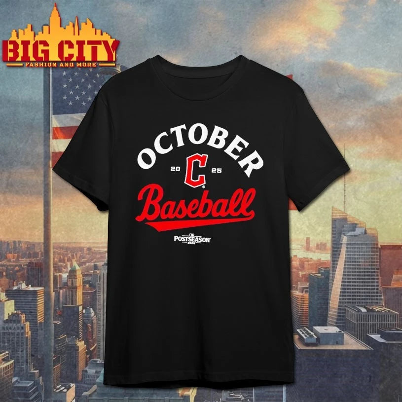 Cleveland Guardians October Baseball 2025 MLB Postseason Shirts
