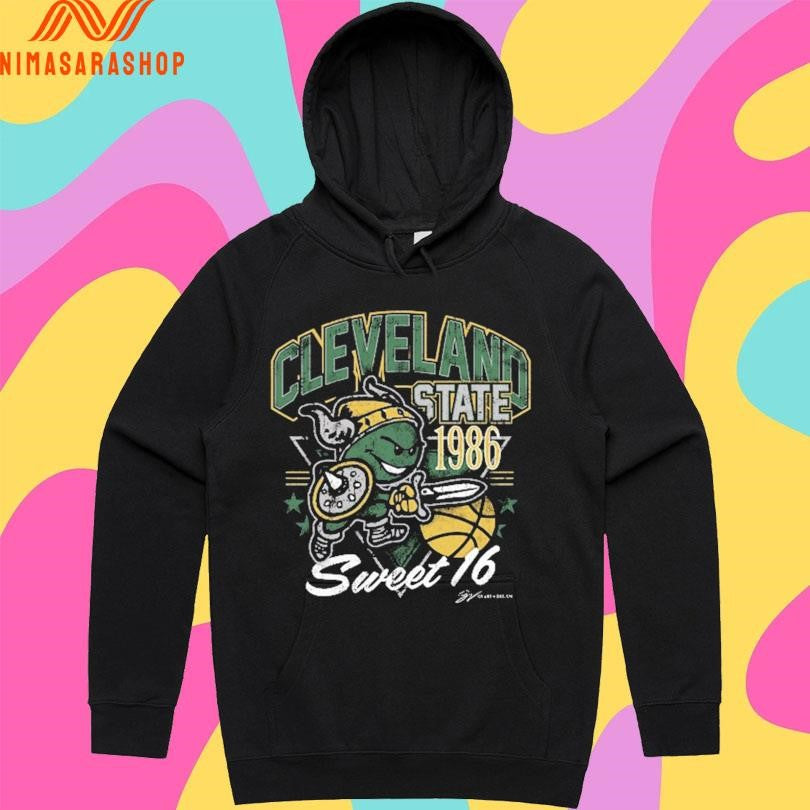 Cleveland State Vikings 1986 Csu Basketball Sweet 16 Anniversary Shirts