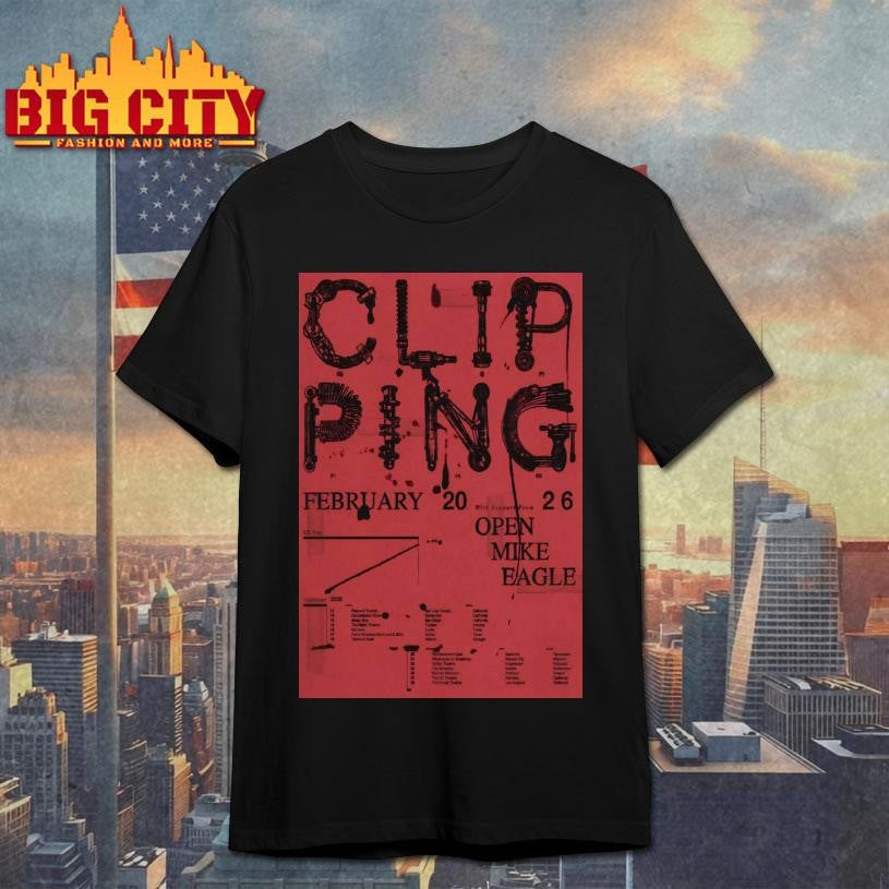 Clipping February 2026 Tour America Poster Shirt