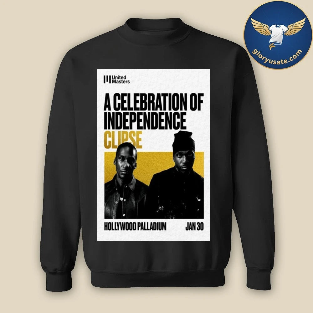 Clipse January 30 2026 Hollywood Palladium Poster Shirt