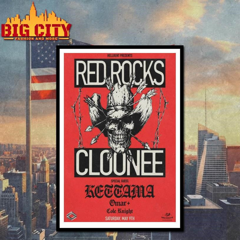 Cloonee May 9 2026 Red Rocks Amphitheatre Morrison CO Poster shirt