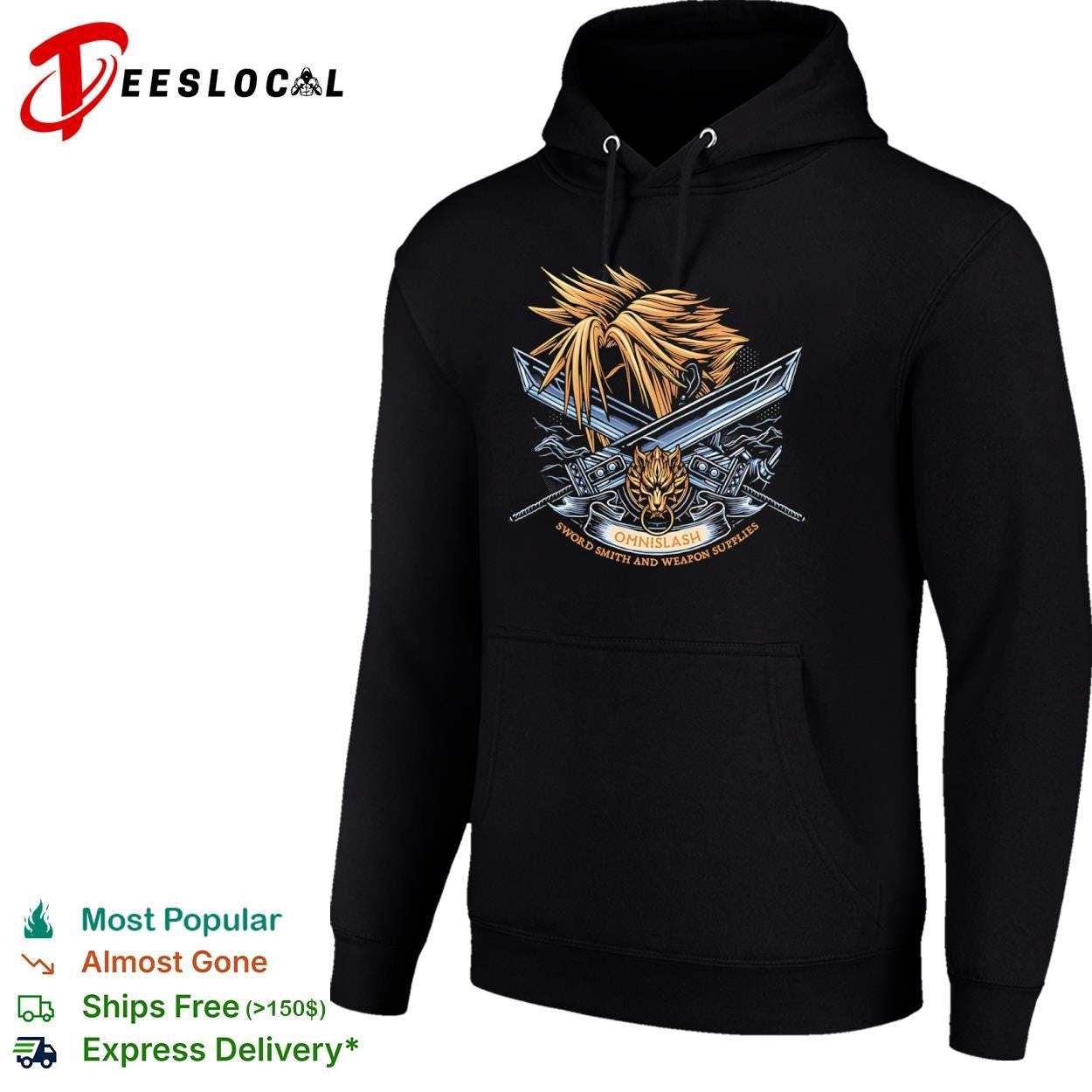 Cloud Strife from Final Fantasy Emblem of the Omnislash shirt
