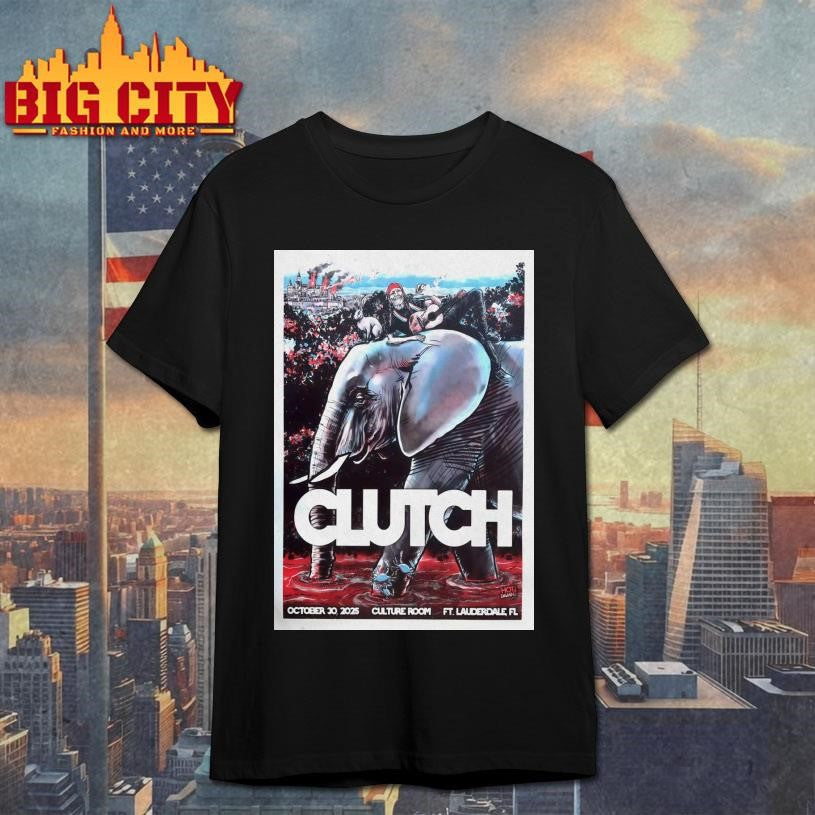 Clutch FT. Lauderdale Halloween Show On Oct 30 2025 Poster Shirt