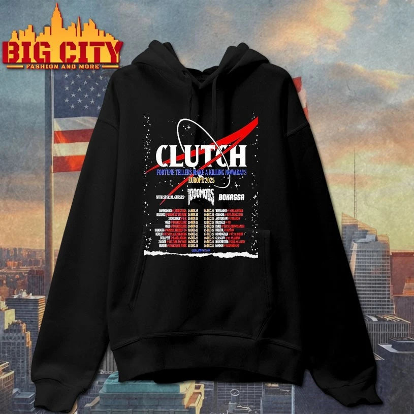 Clutch Fortune Europe 2025 Tour shirt