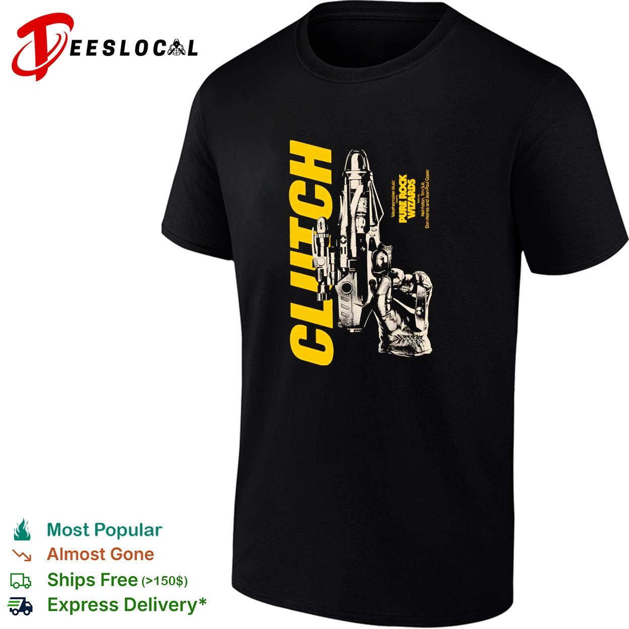 Clutch Pure Rock Wizards tour poster shirt