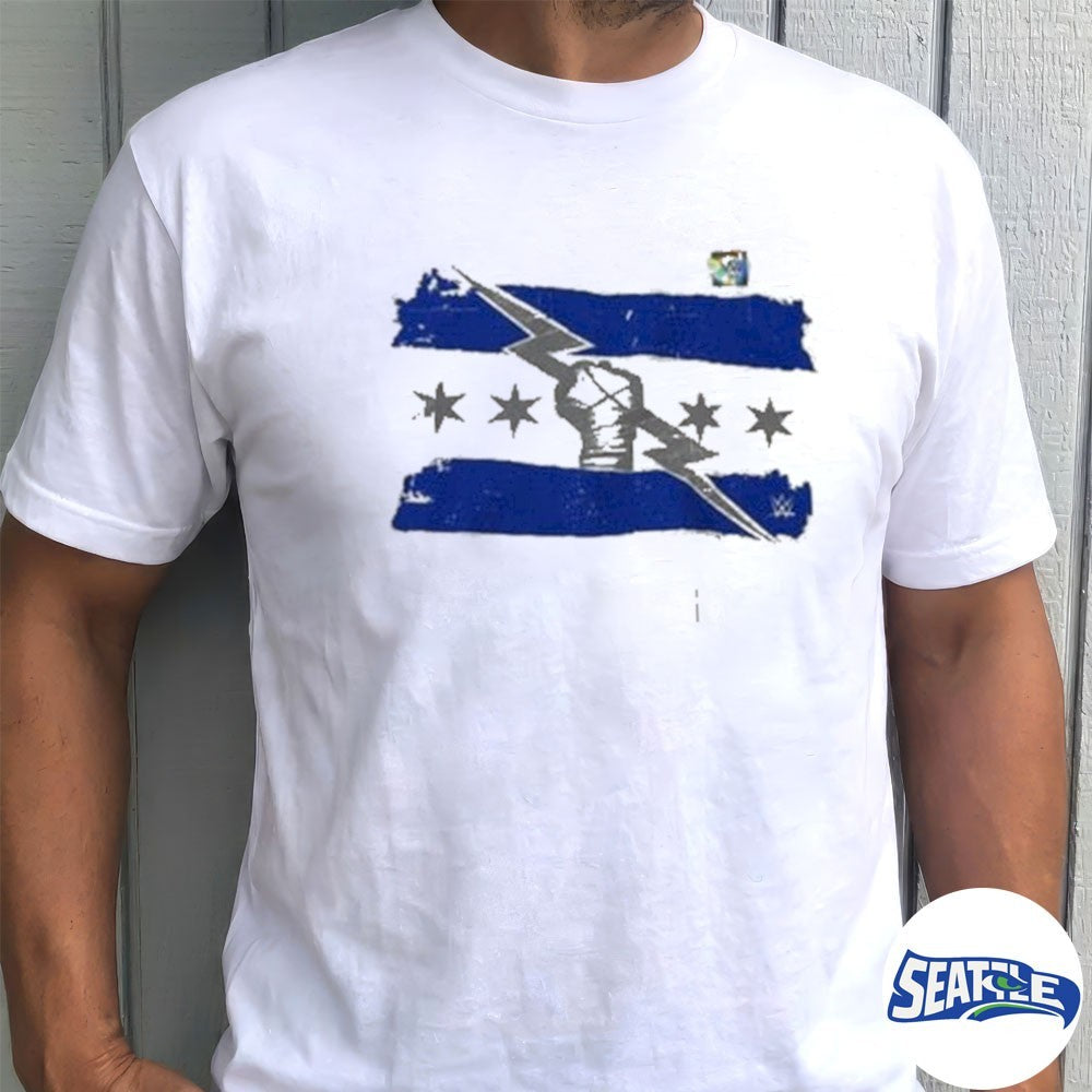 Cm Punk With An Inspired Israel Shirt