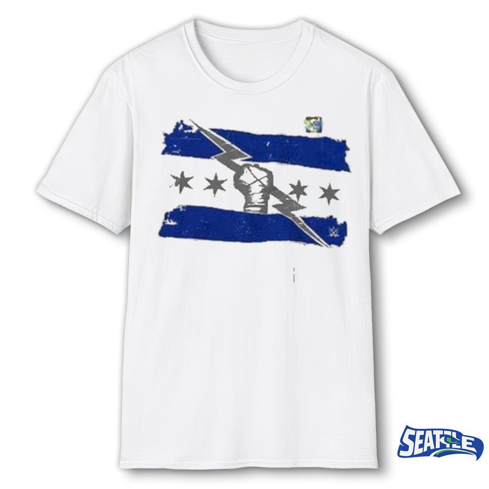 Cm Punk With An Inspired Israel Shirt