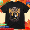Cmc Rocks Guitar Silhouette Burgundy Shirt