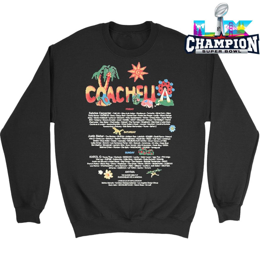 Coachella Felt Cute 2026 Lineup Shirt