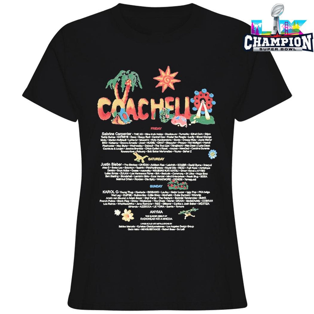 Coachella Felt Cute 2026 Lineup Shirt