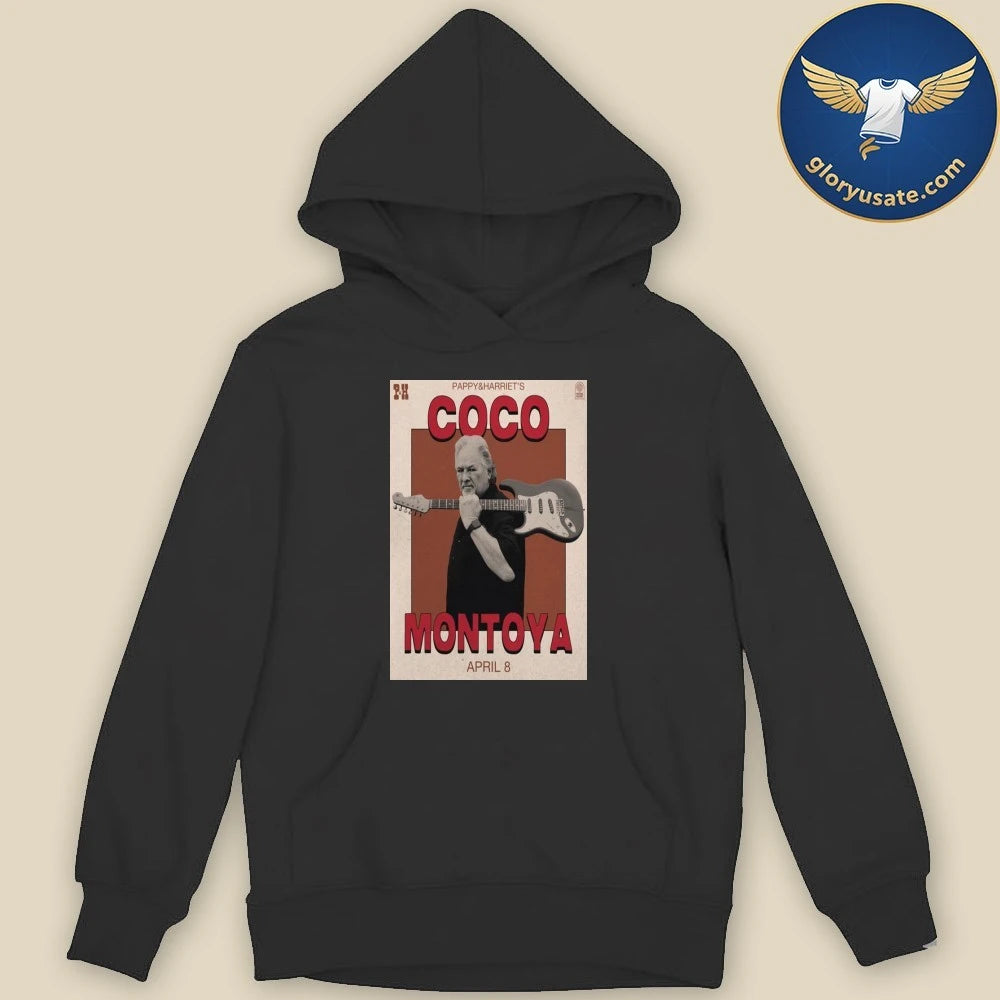 Coco Montoya Pappy &amp; Harriet’s April 8 2026 Concert Poster Shirt