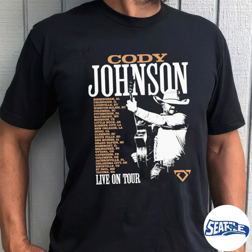 Cody Johnson Merch Horses 2026 Live On Tour Locations shirt