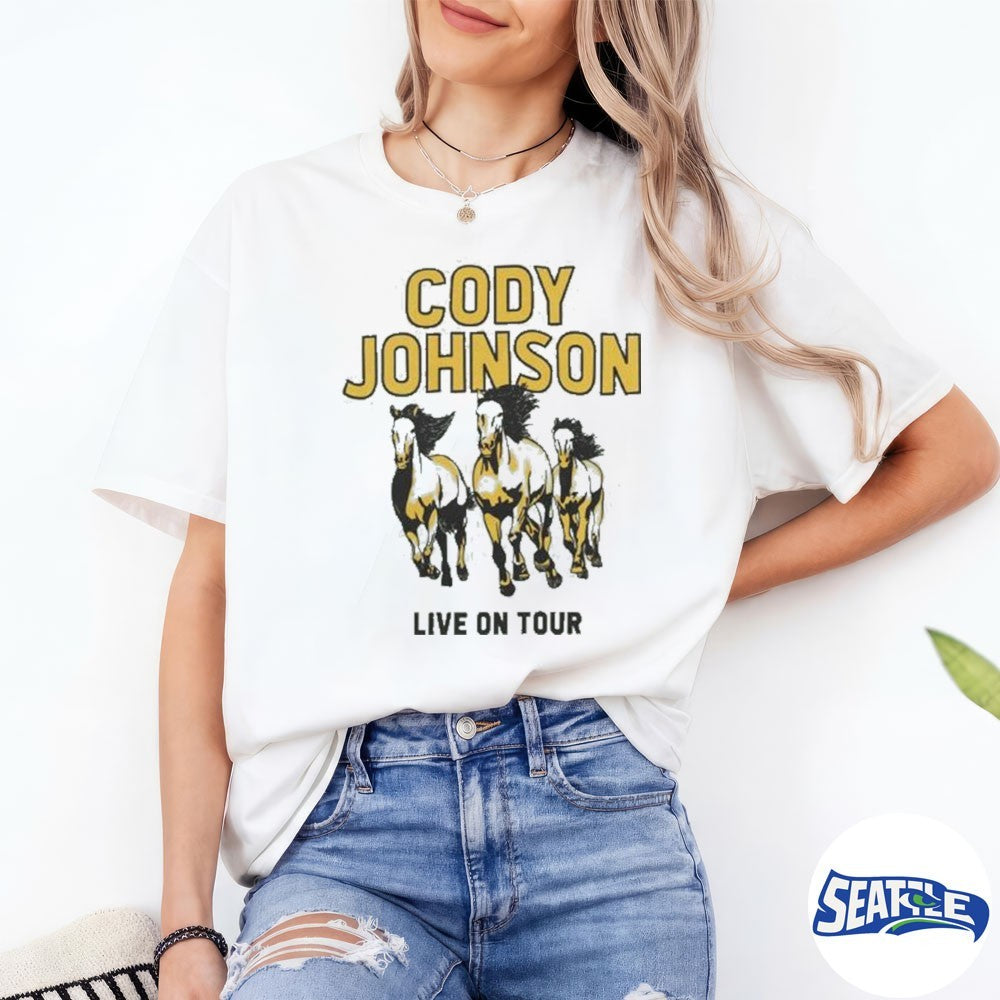 Cody Johnson Merch Horses 2026 Tour shirt