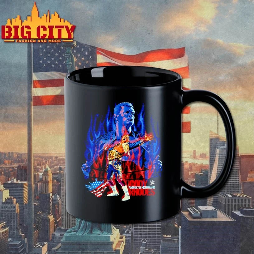 Cody Rhodes Flames graphic shirt