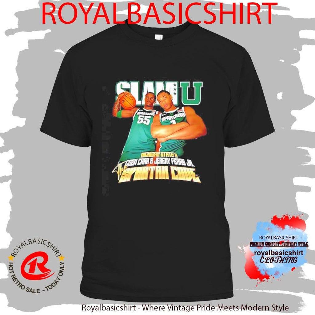 Coen Carr and Jeremy Fears Jr Michigan State Spartans The Spartan Code SlamU graphic Shirt