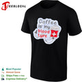 Coffee is my blood type infusion drip medical humor coffee lover shirt