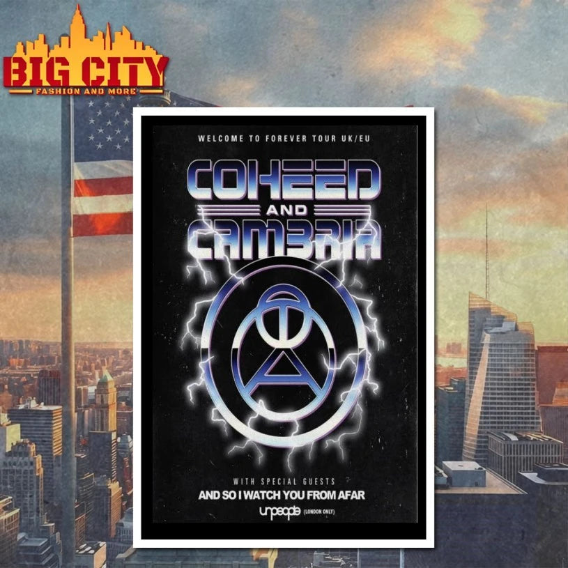 Coheed And Cambria Welcome To Forever Tour UK-EU 2025 Poster shirt