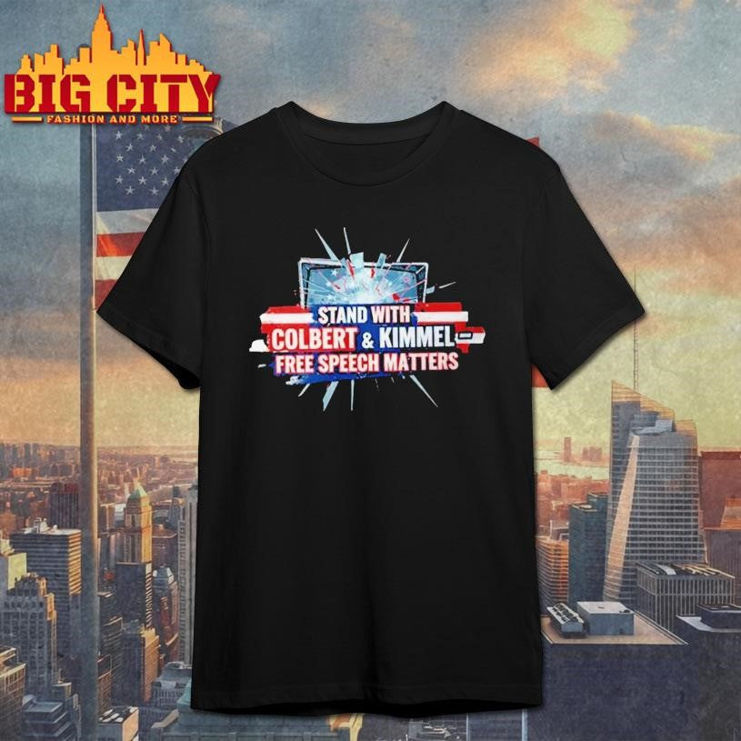 Colbert Jimmy Kimmel Free Speech Shirt