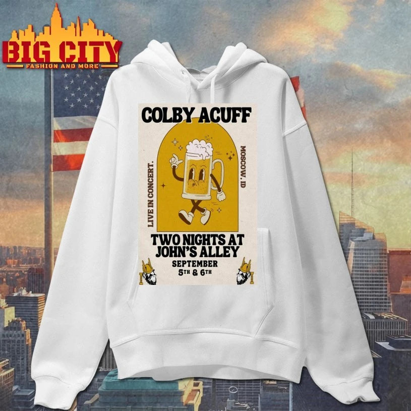 Colby Acuff Sep 5 &amp; 6, 2025 John’s Alley Tavern. Moscow, ID Poster Shirt