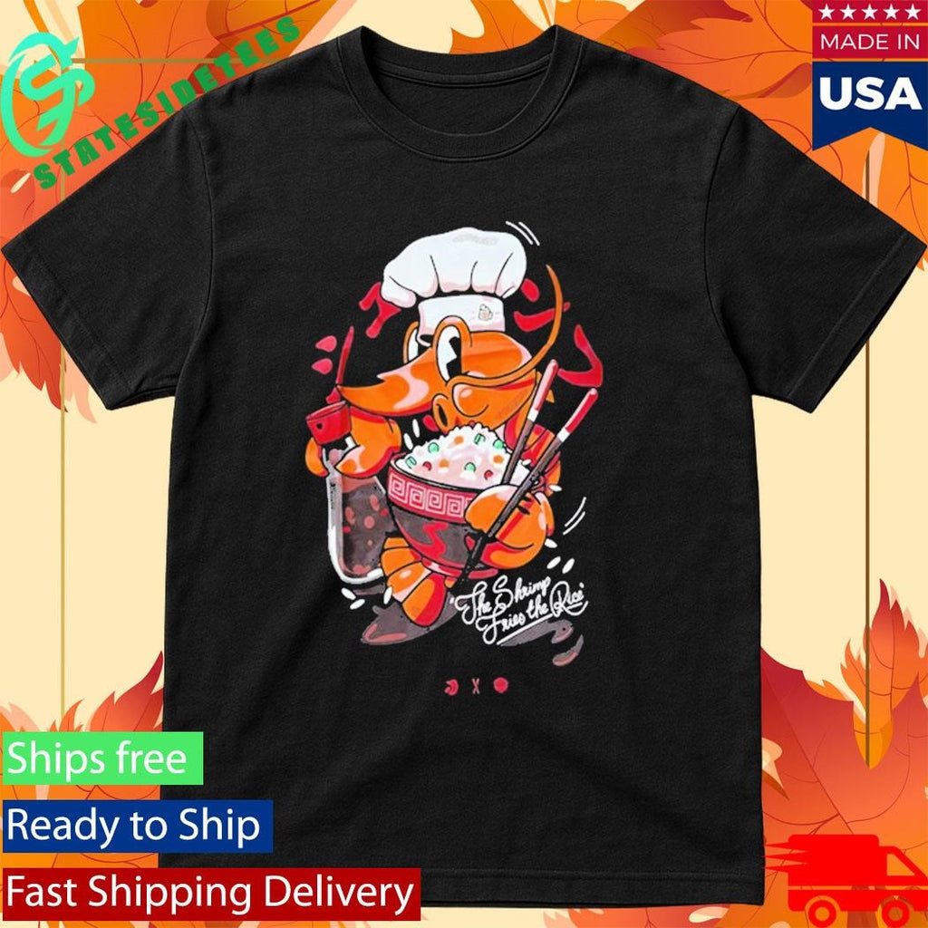 Cold Ones Shrimp Fried Rice Playful Graphic Statement shirt