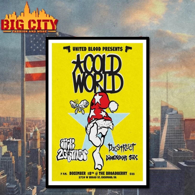 Cold World The Broadberry Richmond Dec 18 2025 Poster Shirt