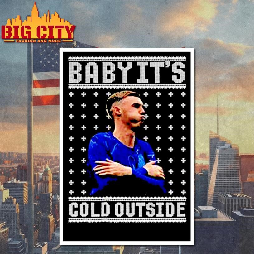Cole Palmer Chelsea FC Baby it’s cold outside Merry Christmas shirt