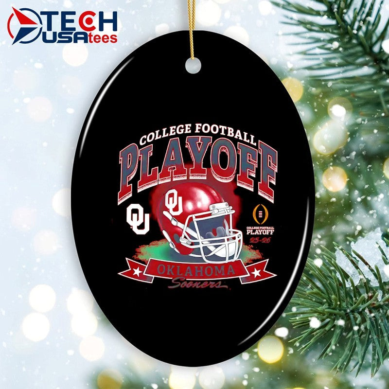College Football Playoff 2025-2026 Oklahoma Sooners helmet shirt