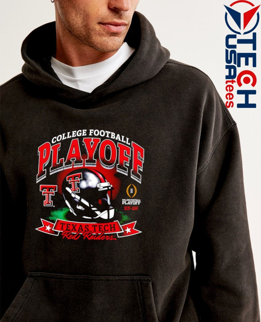 College Football Playoff 2025-2026 Texas Tech Red Raiders helmet shirt