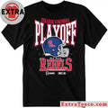 College Football Playoff 2025-26 Ole Miss Playoff Bound Helmet And Logo Shirt