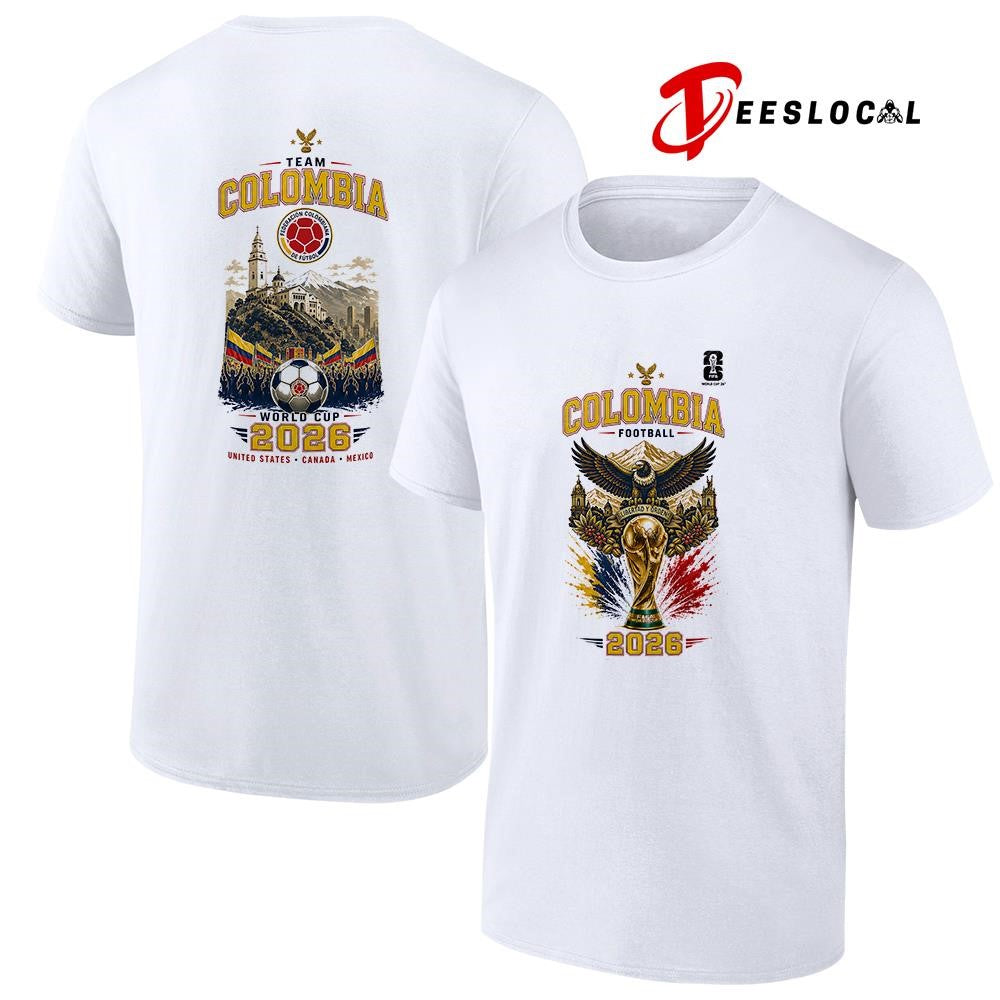 Colombia World Cup trophy graphic shirt