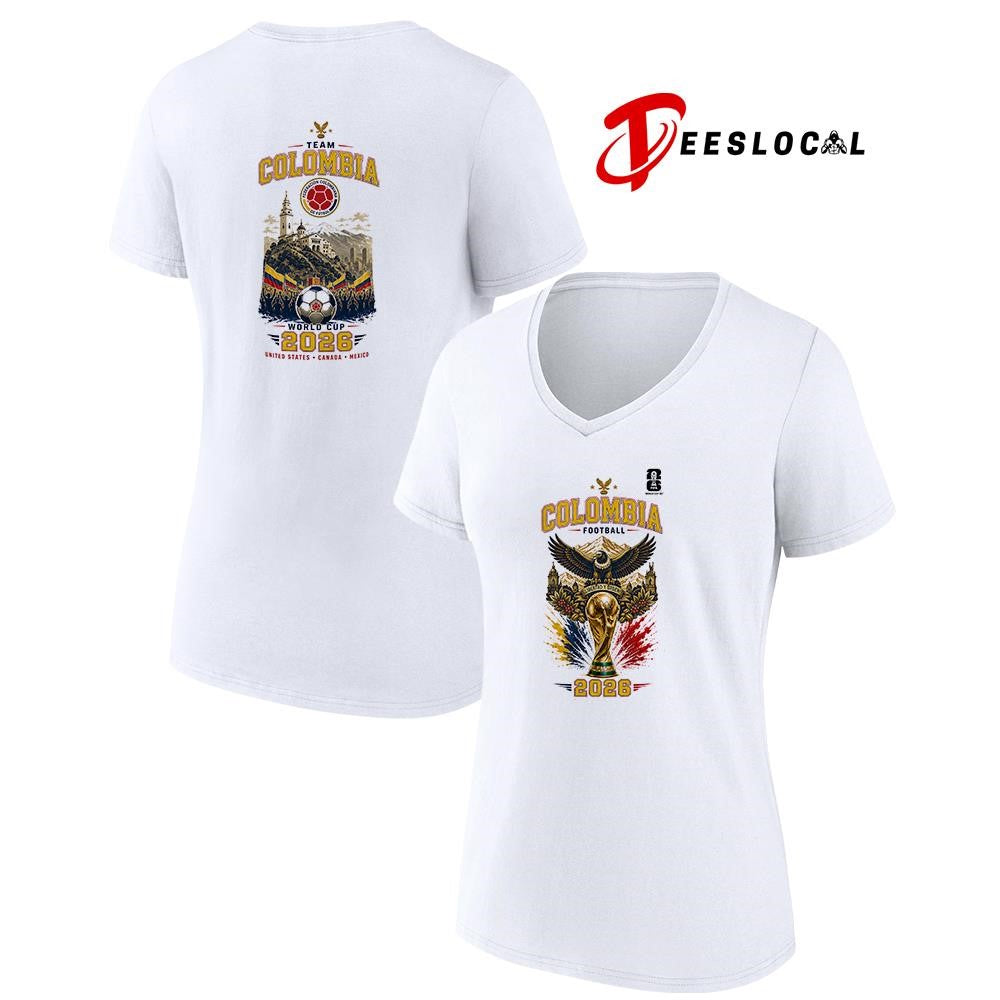 Colombia World Cup trophy graphic shirt
