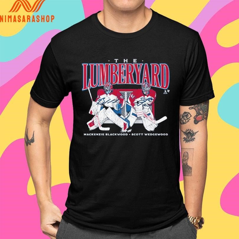 Colorado Avalanche Scott Wedgewood And Mackenzie Blackwood The Lumberyard Shirts