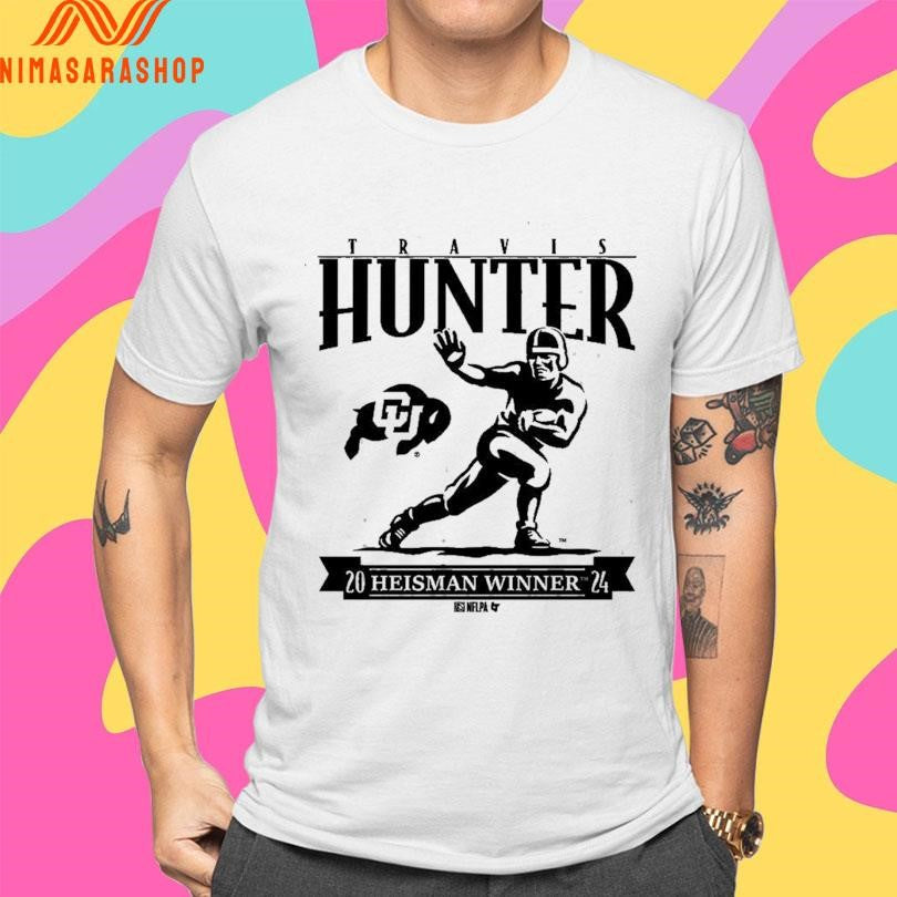 Colorado Buffaloes Football Travis Hunter Heisman Winner Trophy 2024 Shirts